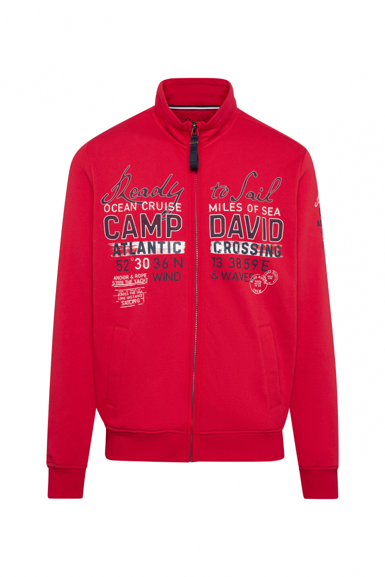 Sweatjacke mit Logo Artworks flag red