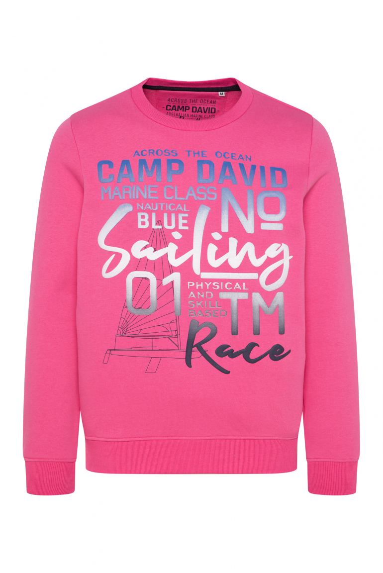 Sweatshirt mit Colour Gradient Puffprint pink