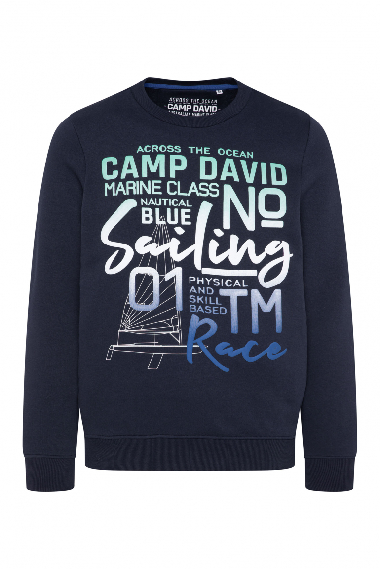 Sweatshirt mit Colour Gradient Puffprint blue navy