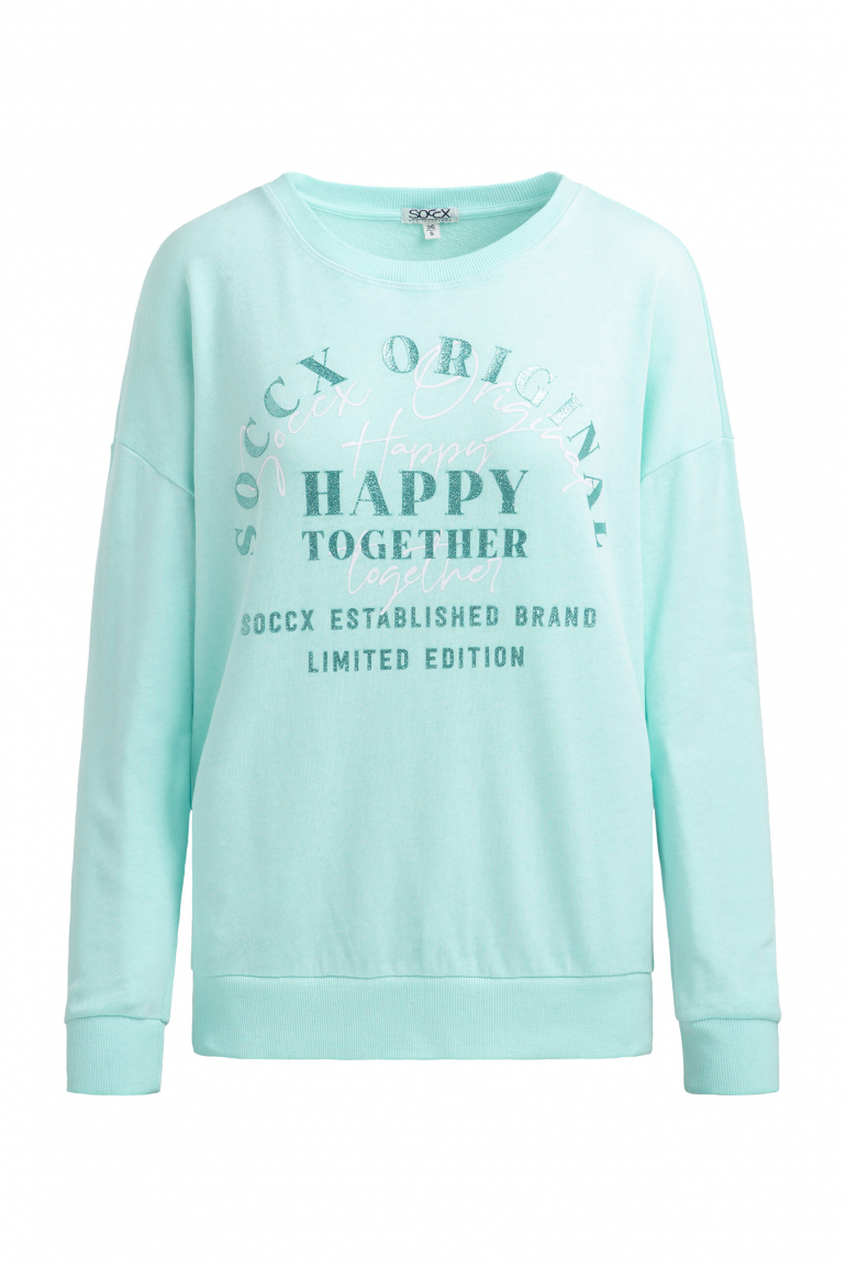 Sweatshirt mit Glitter Artwork icy sea