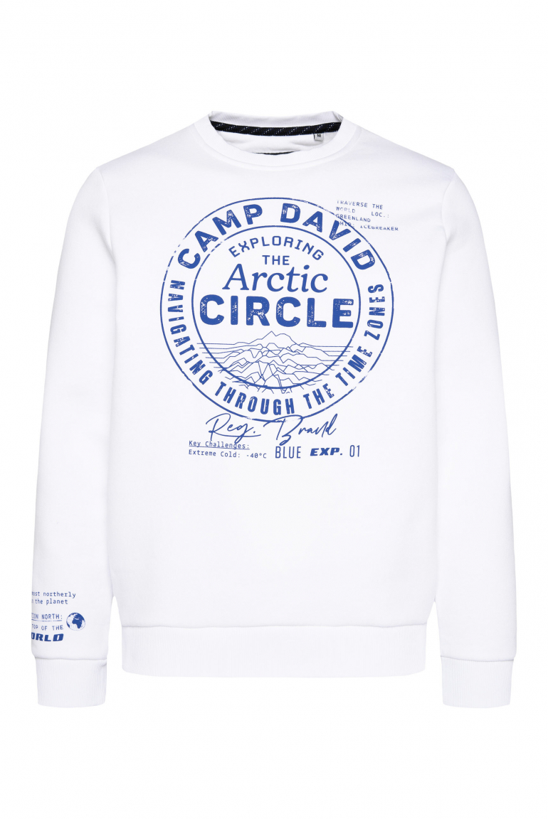 Sweatshirt mit Puffprint opticwhite