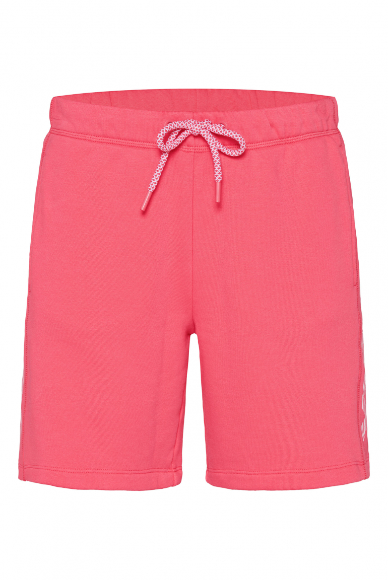 Sweatshorts mit Logo Print an den Seiten coral pink
