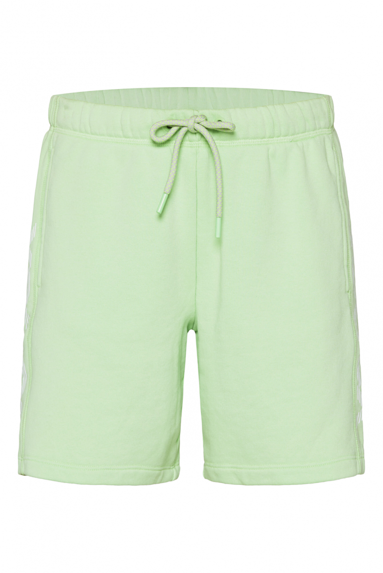 Sweatshorts mit Logo Print an den Seiten peppy green
