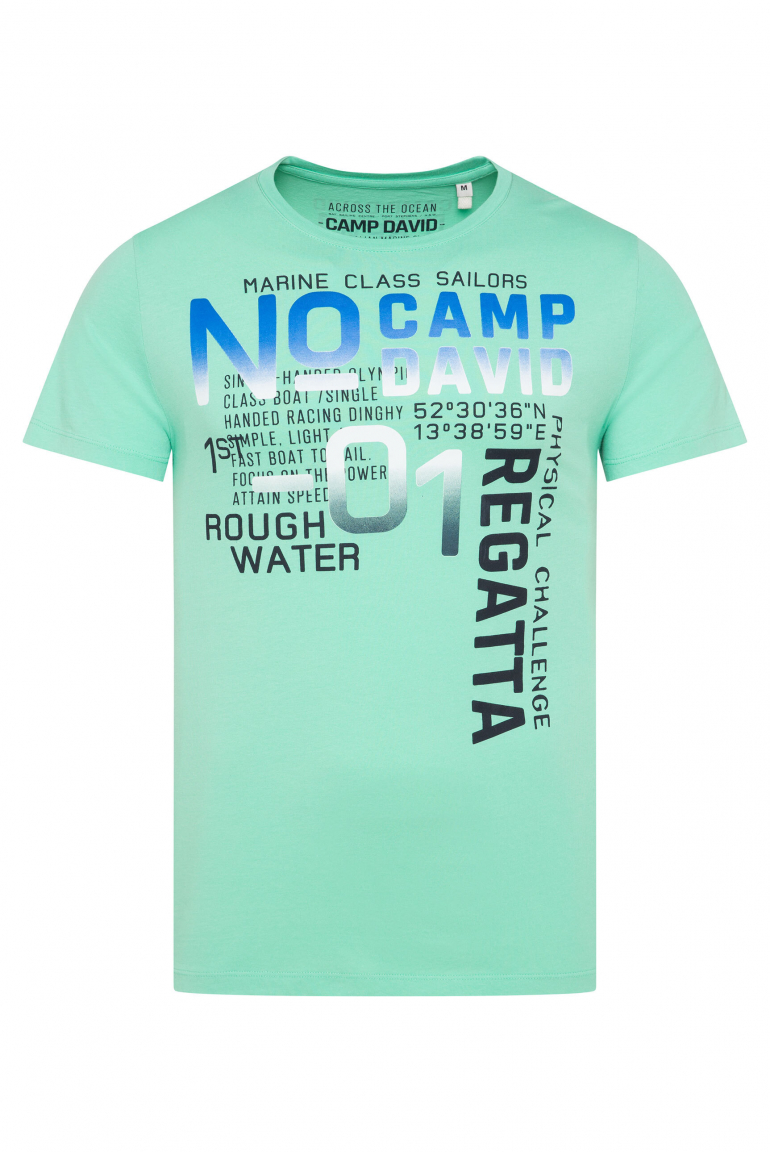 T-Shirt mit Colour Gradient Print mint leaf