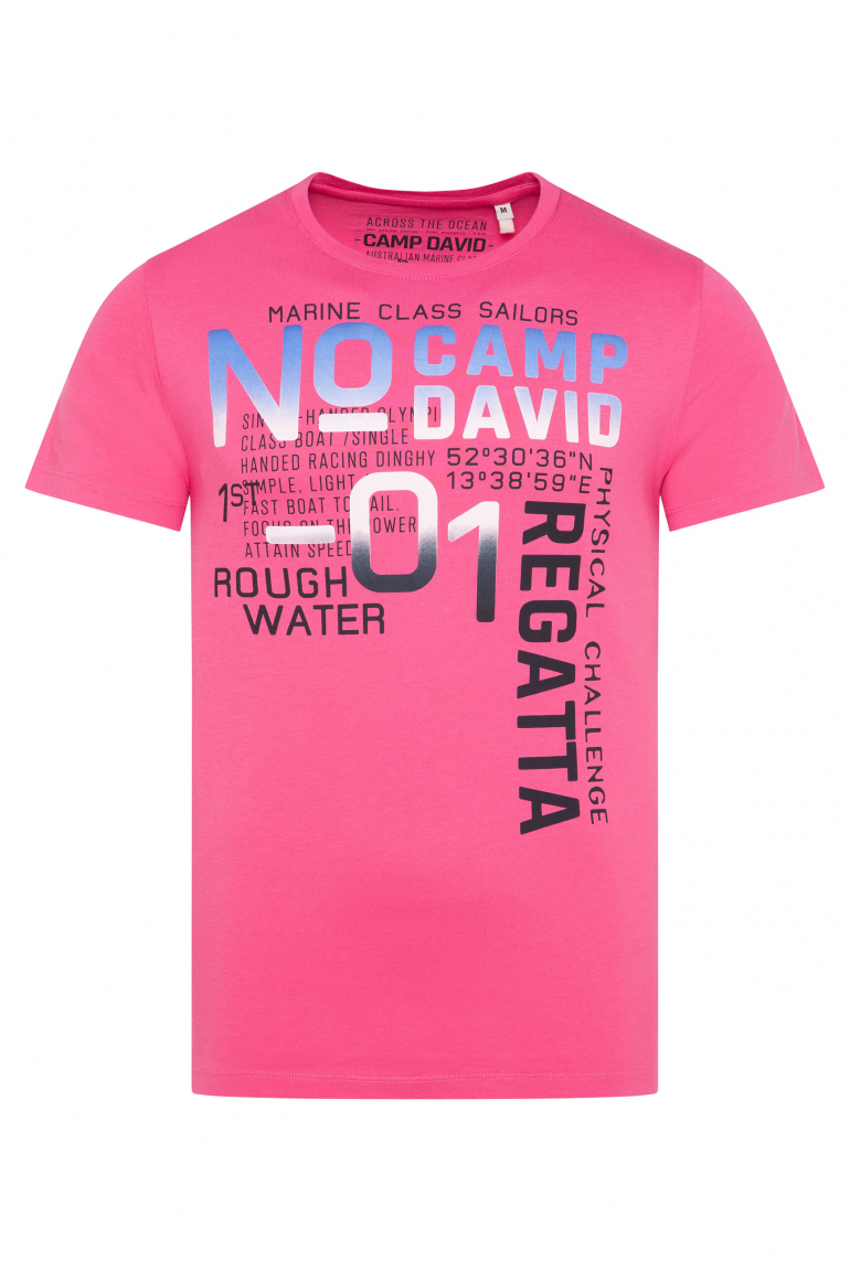 T-Shirt mit Colour Gradient Print pink