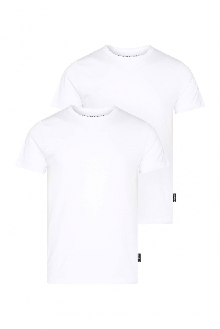 T-Shirt Rundhals, 2er-Pack opticwhite / opticwhite