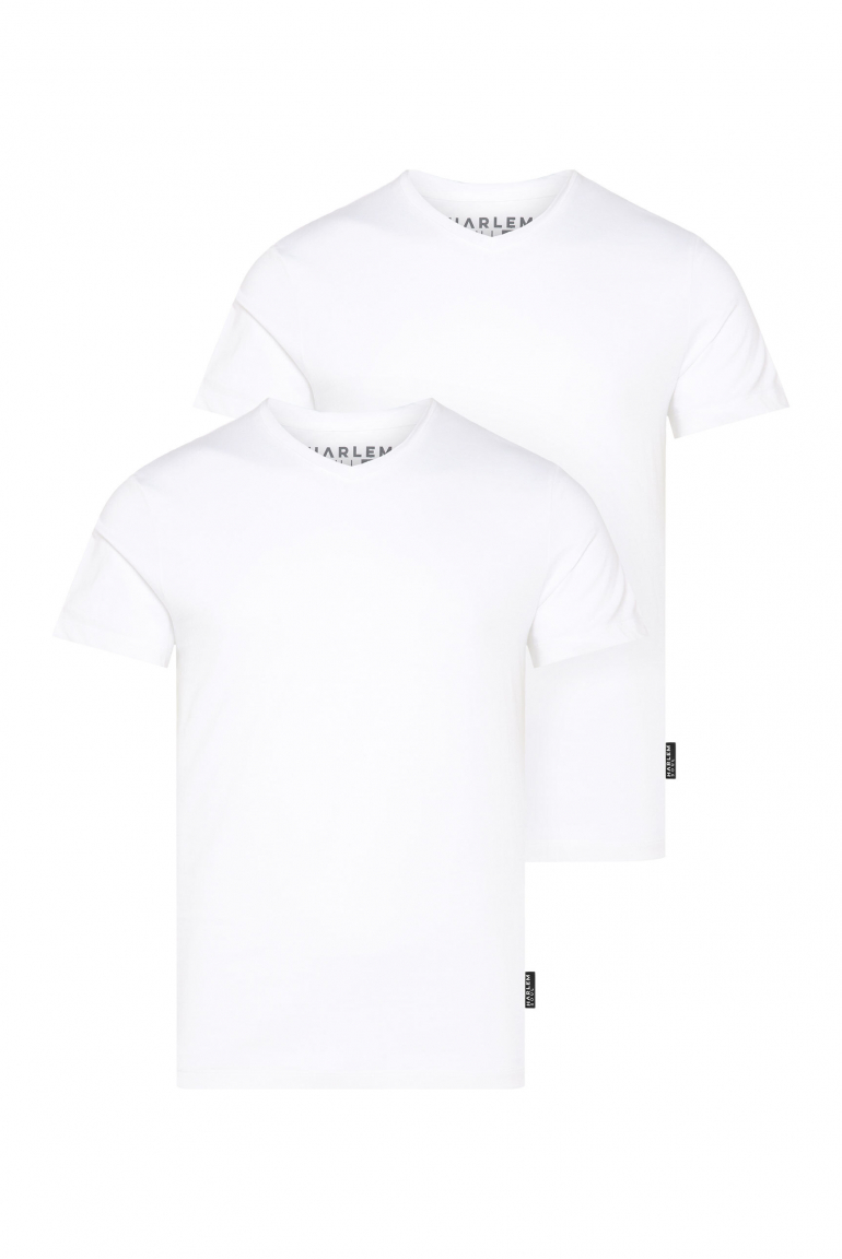 T-Shirt V-Neck, 2er-Pack opticwhite / opticwhite