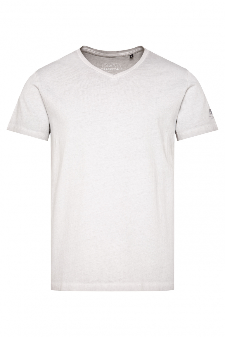 T-Shirt V-Neck Inside Oil Dyed stone