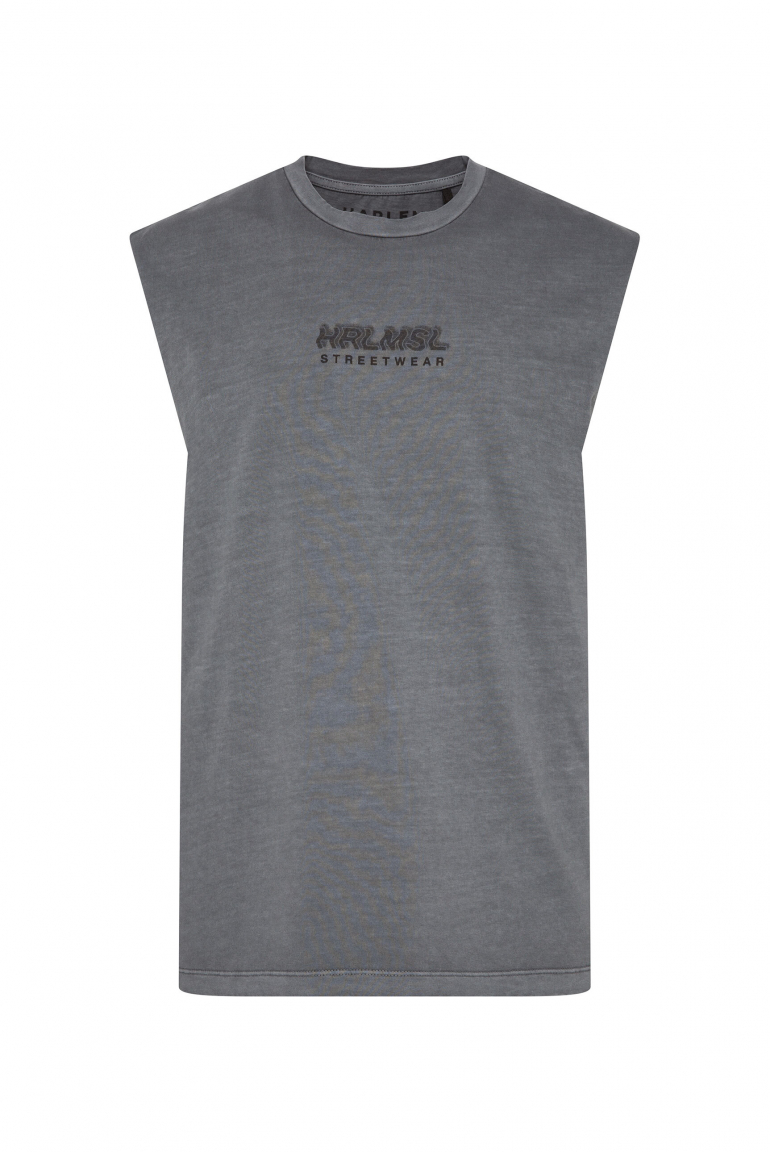 THE-O Muskelshirt printed asphalt