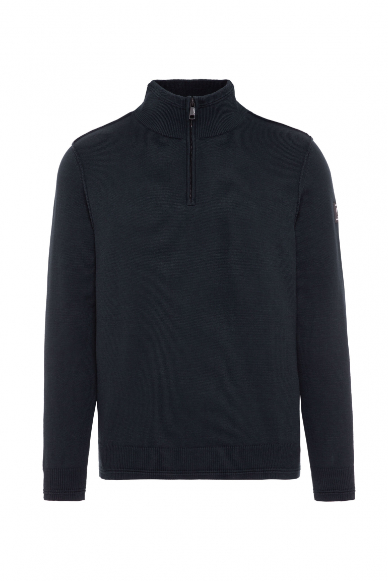 Troyer-Pullover mit Zipper true navy