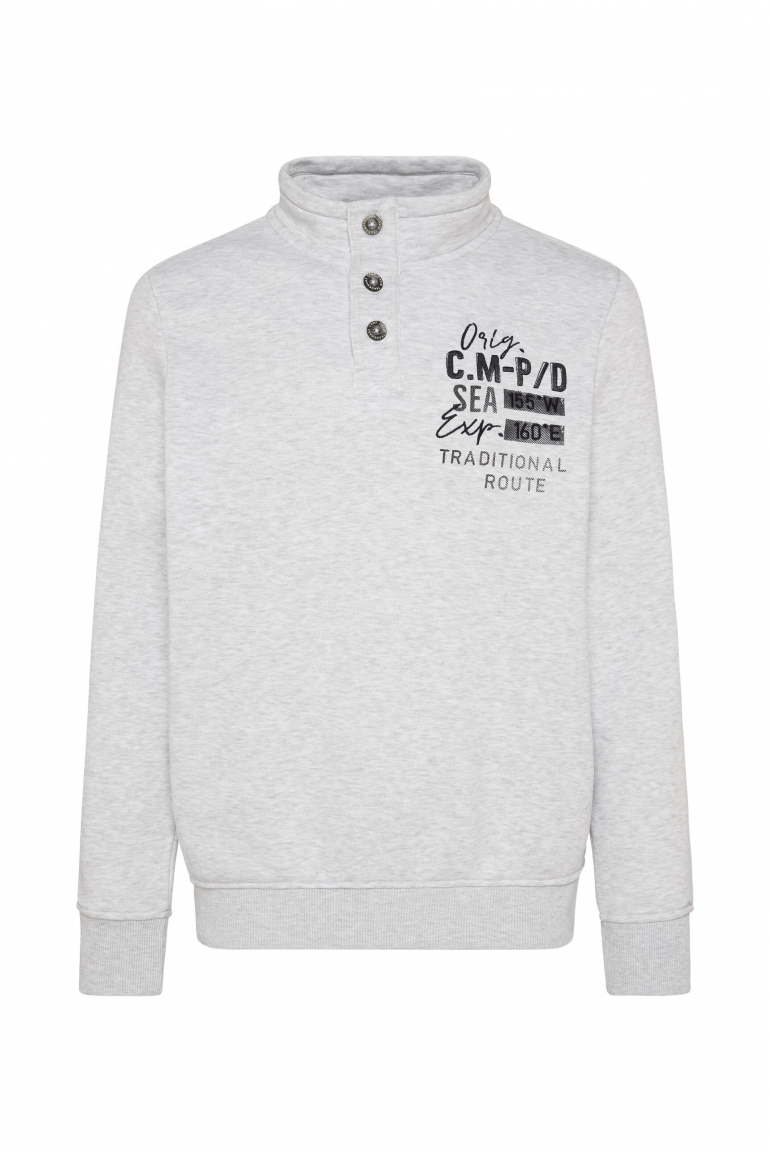 Troyer-Sweatshirt mit Logo Artworks light grey melange