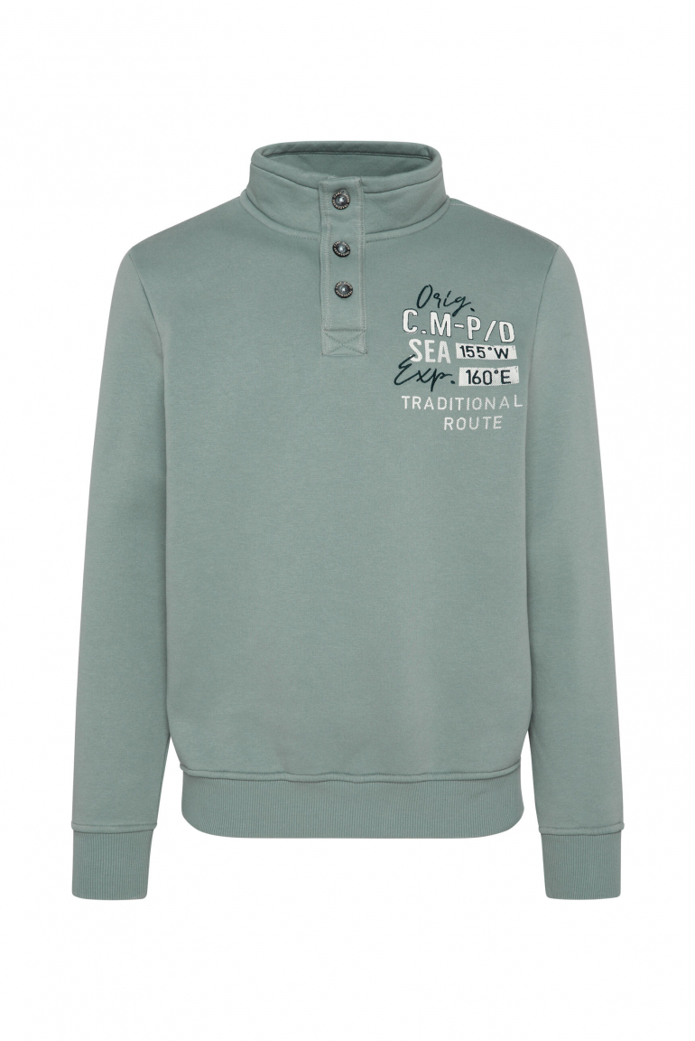 Troyer-Sweatshirt mit Logo Artworks dusty sage