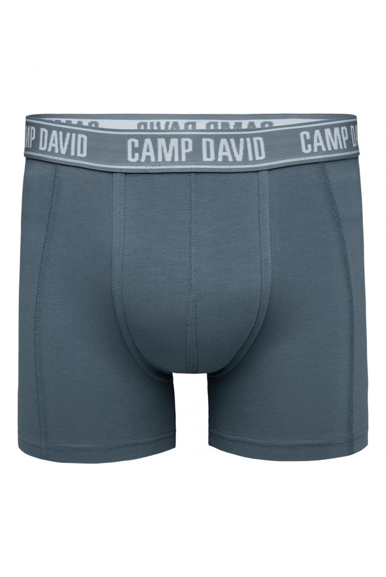 CAMP DAVID & SOCCX | Boxershorts mit Logo-Bund surf grey | Sweatshorts