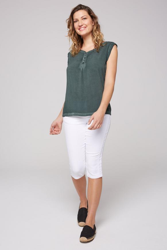 Ärmellose Bluse mit Rücken-Artwork