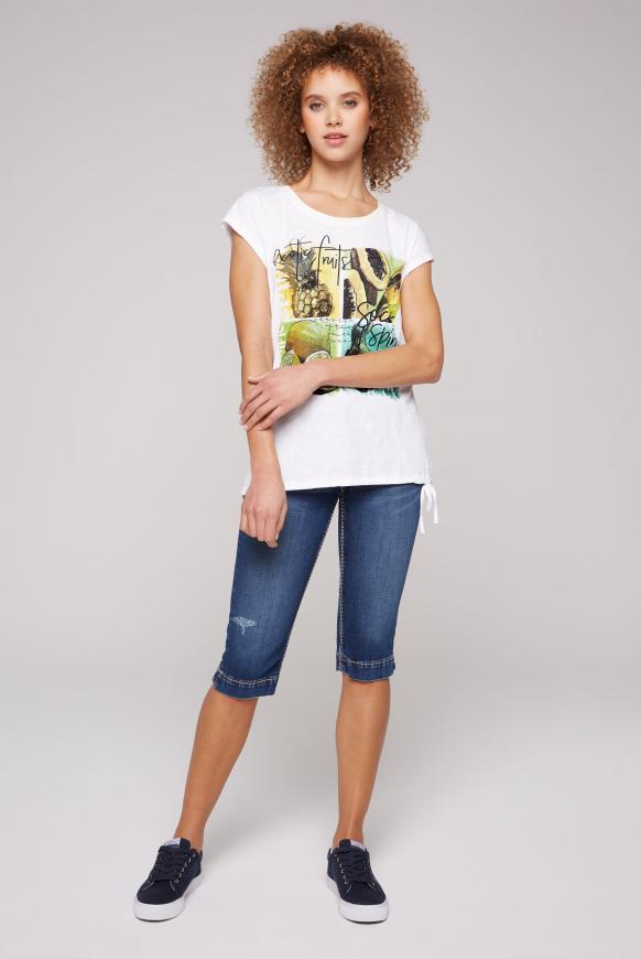 Ärmelloses Shirt mit Tunnelzugsaum
