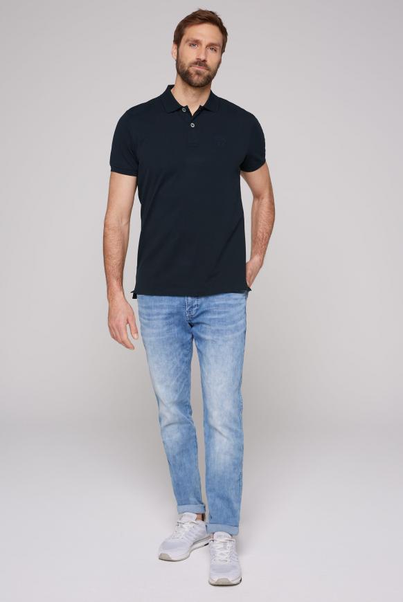 Basic Pikee-Polo mit Logo-Stickerei