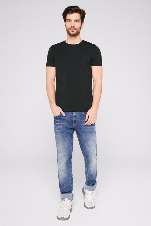 Basic T-Shirt mit Rundhalsausschnitt