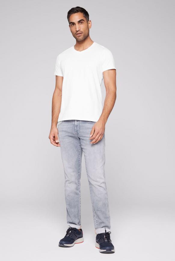 Basic T-Shirt mit V-Ausschnitt