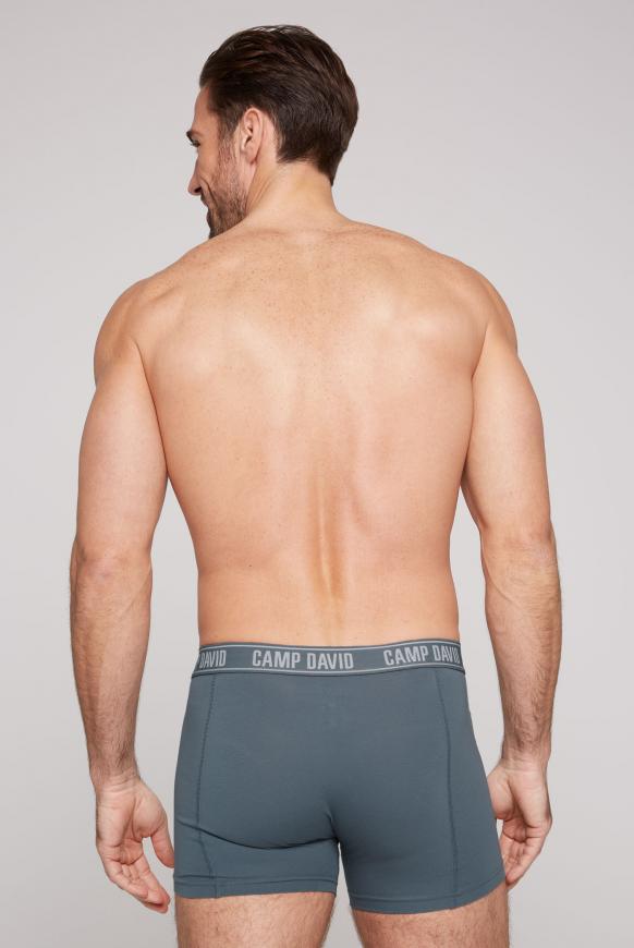 CAMP DAVID & SOCCX | Boxershorts mit Logo-Bund surf grey