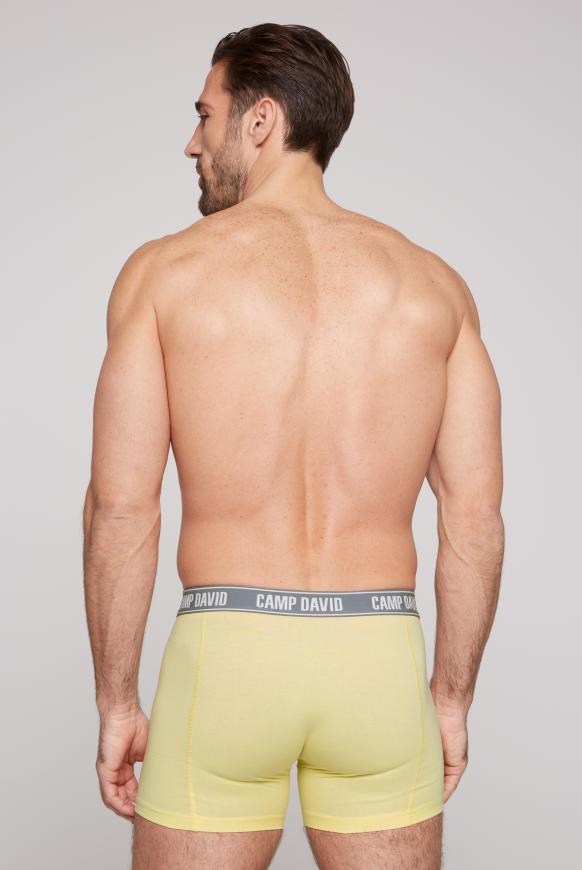 CAMP DAVID & SOCCX | Boxershorts mit Logo-Bund banana sun