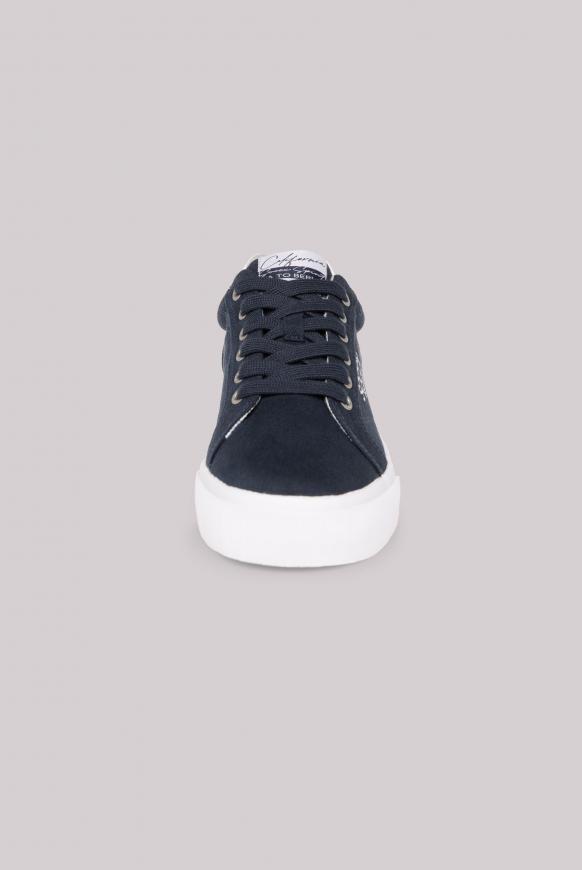 Canvas Plateau Sneaker mit Logo-Stick