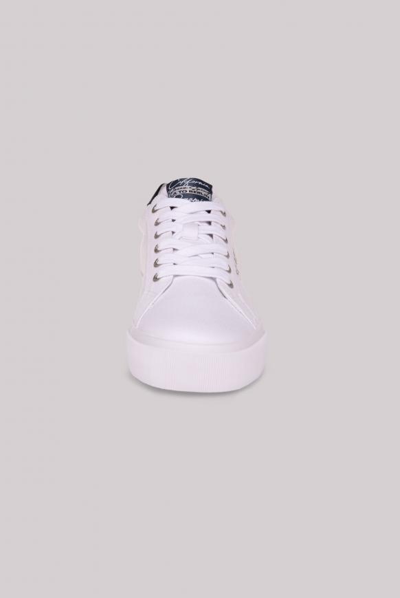 Canvas Plateau Sneaker mit Logo-Stick