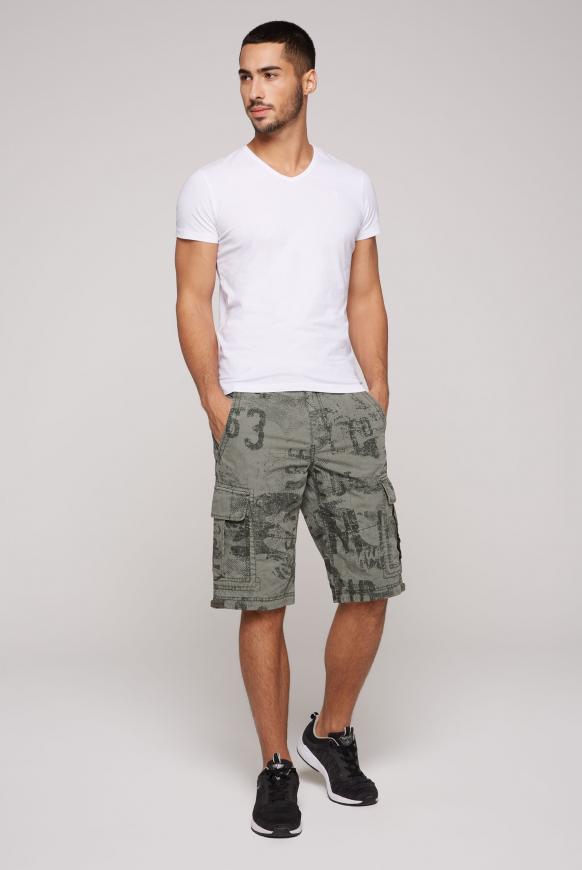 Cargo Shorts mit All Over Print