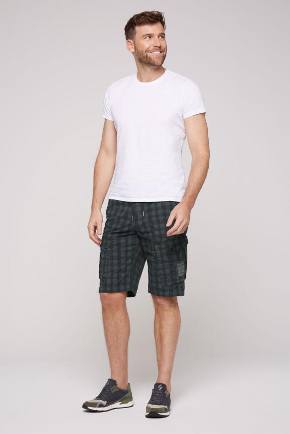 Cargo Shorts mit Karomuster