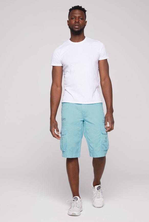 Cargo Shorts mit Tapes und Label Prints