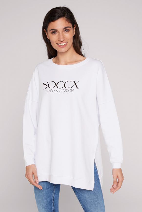 Classic Oversized Sweatshirt mit Logo Print