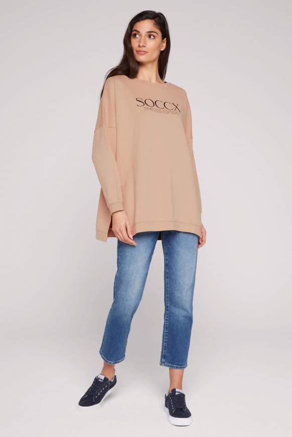 Classic Oversized Sweatshirt mit Logo Print