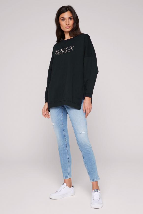 Classic Oversized Sweatshirt mit Logo Print
