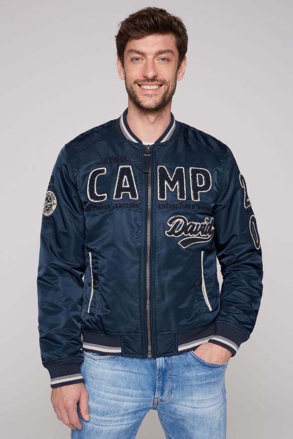 College-Blouson mit Frottee-Logo