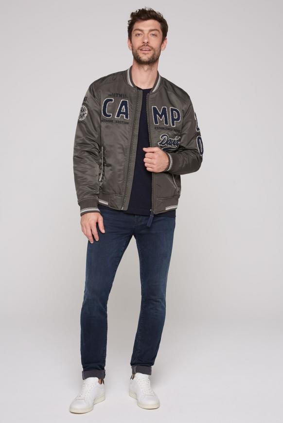 College-Blouson mit Frottee-Logo