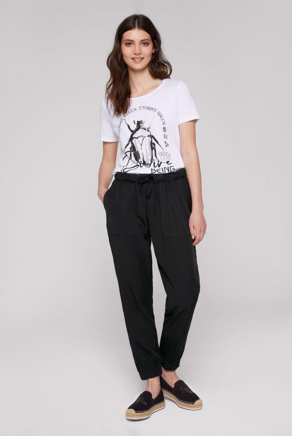Fließende Hose im Jogger-Stil