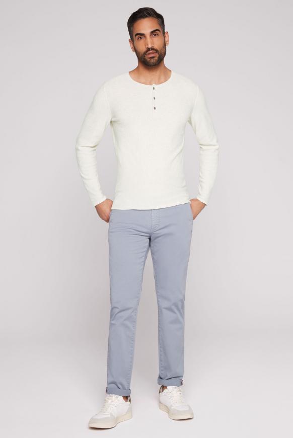 Henley-Shirt aus Feinstrick