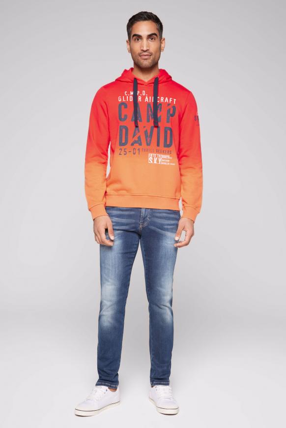 Hoodie Dip Dye mit Logo Print