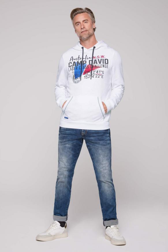 Hoodie mit Logo-Applikationen