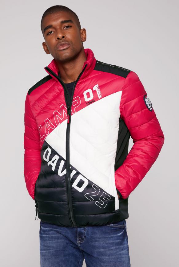 Jacke im Materialmix mit Colour-Design