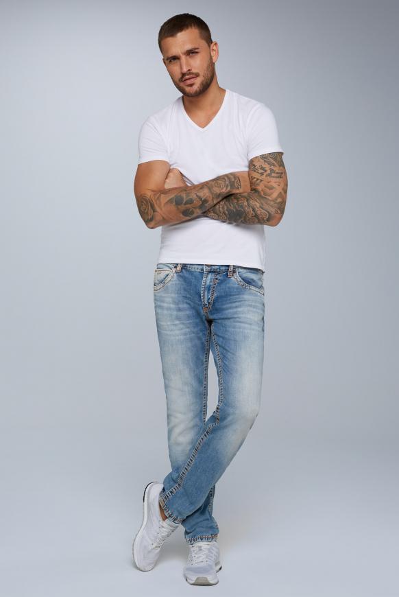 Jeans NI:CO im Vintage Look mit breiten Nähten