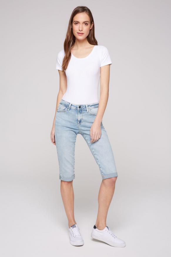 Jeans Shorts RO:MY mit Turn-Up-Saum