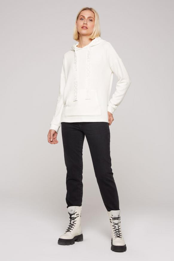 Kapuzenpullover mit Logo-Tape