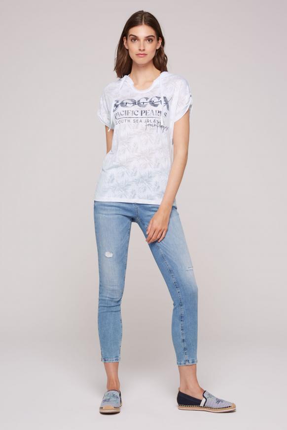 Kapuzenshirt mit Ausbrenner-Artwork