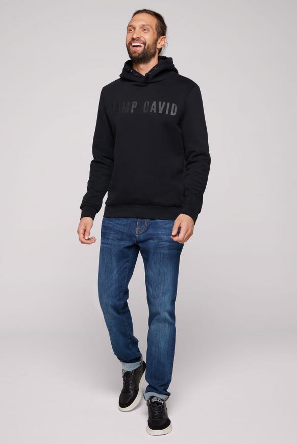 Kapuzensweatshirt mit Logo Rubber Print