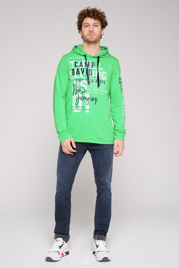 Kapuzensweatshirt mit Rubber Prints