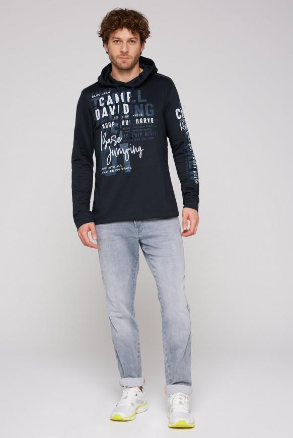 Kapuzensweatshirt mit Rubber Prints