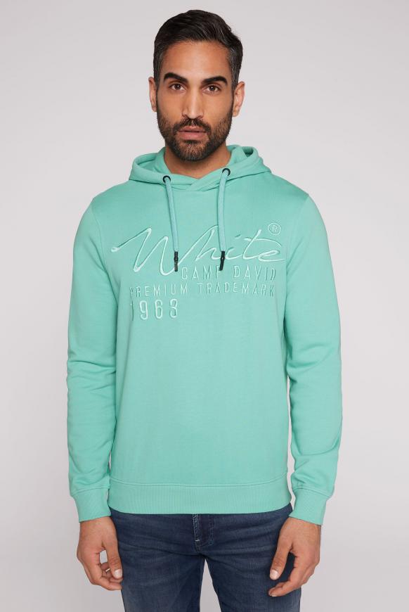 Kapuzensweatshirt mit toniger Stickerei