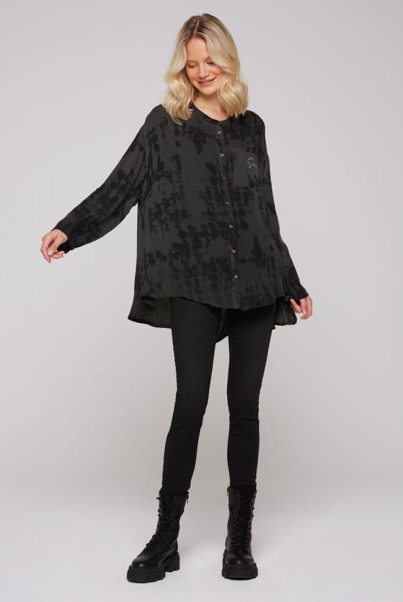 Langarmbluse mit All Over Print