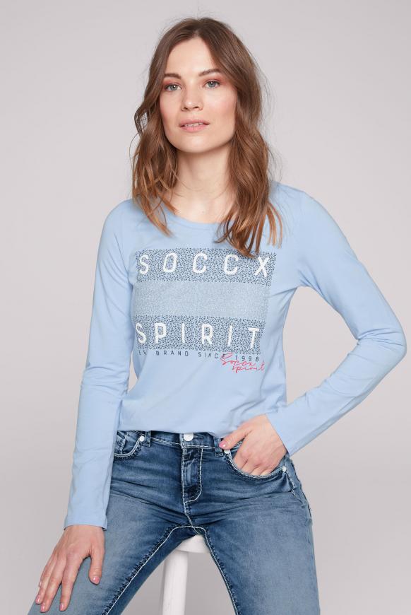 Langarmshirt mit Logo Print