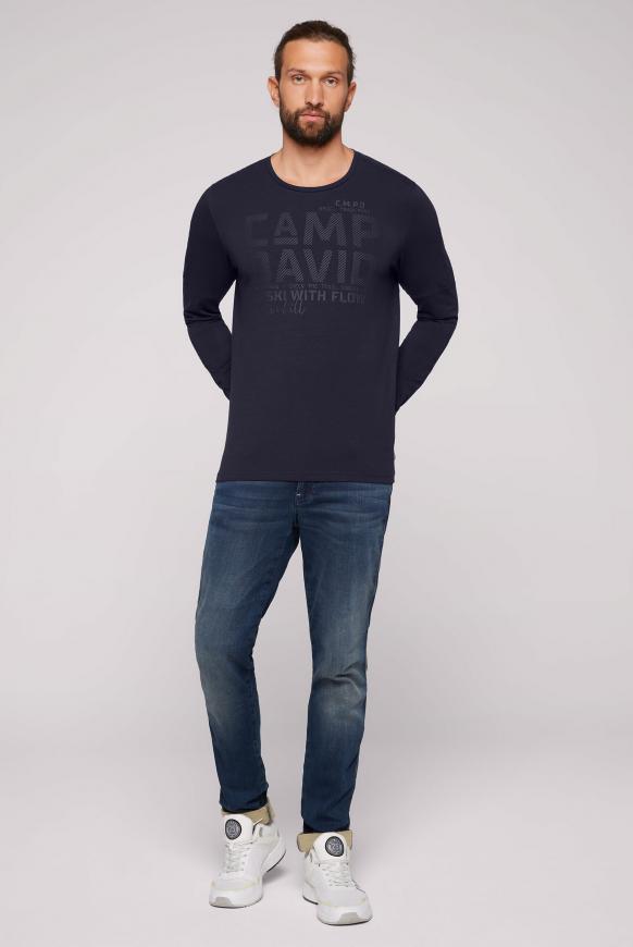 Langarmshirt mit Schulter-Artwork